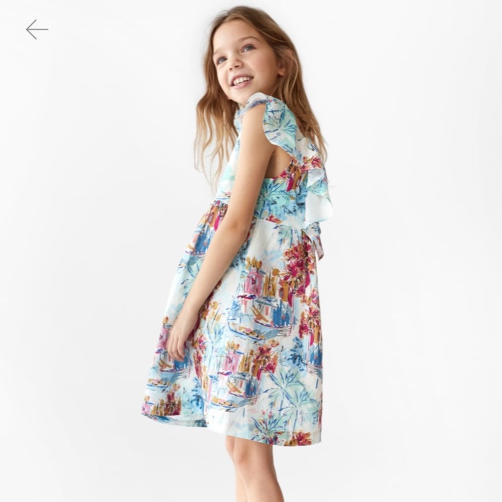 Girls Zara printed tank dress
